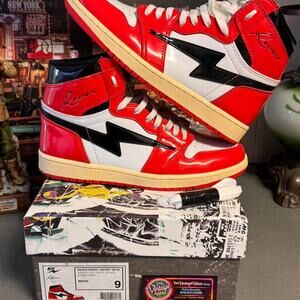 Reves Paris Air KIY Chicago 85 Hi Candy Paint Varsity Red White Black Men’s 9